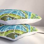 Schismatoglottis Calyptrata - Teal Palette Pillow Sham Gallery Image 3