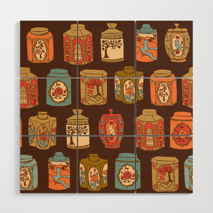 Chinese Tea {Shanghai} Wood Wall Art Gallery Image 1