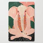 Yoga Meditating Elephant Cutting Board Gallery Image 1