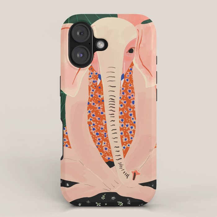 Yoga Meditating Elephant iPhone Case Gallery Image 1