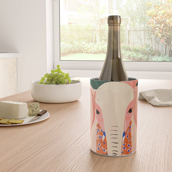Yoga Meditating Elephant Wine Chiller Gallery Image 4