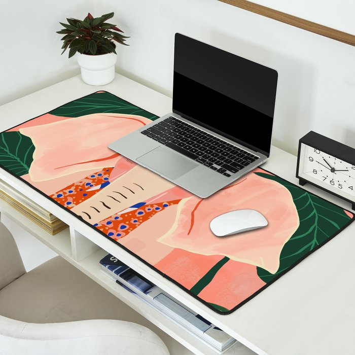 Yoga Meditating Elephant Desk Mat Gallery Image 2