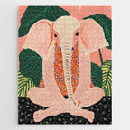 Yoga Meditating Elephant Jigsaw Puzzle Gallery Image 1