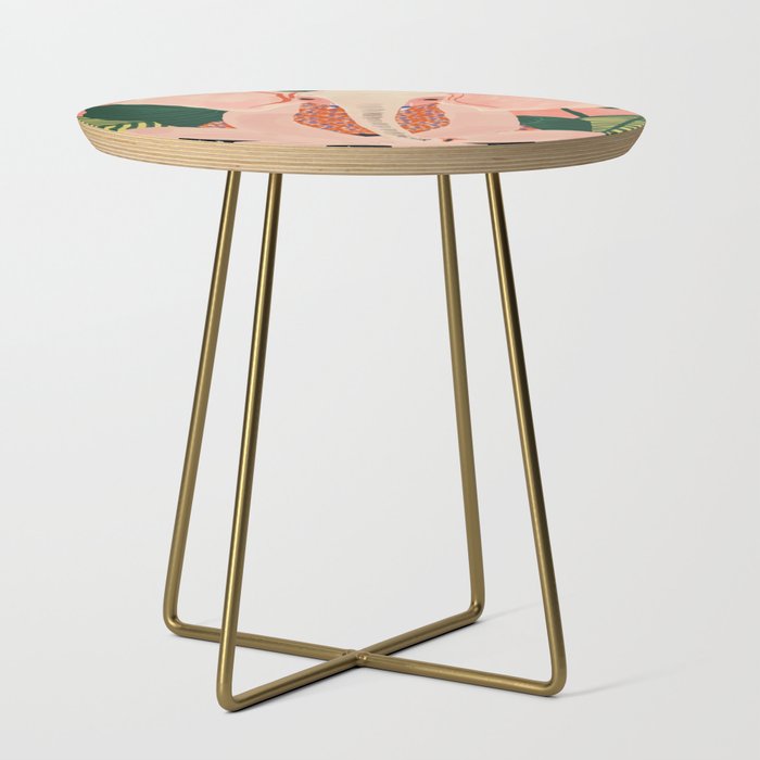Yoga Meditating Elephant Side Table Gallery Image 1