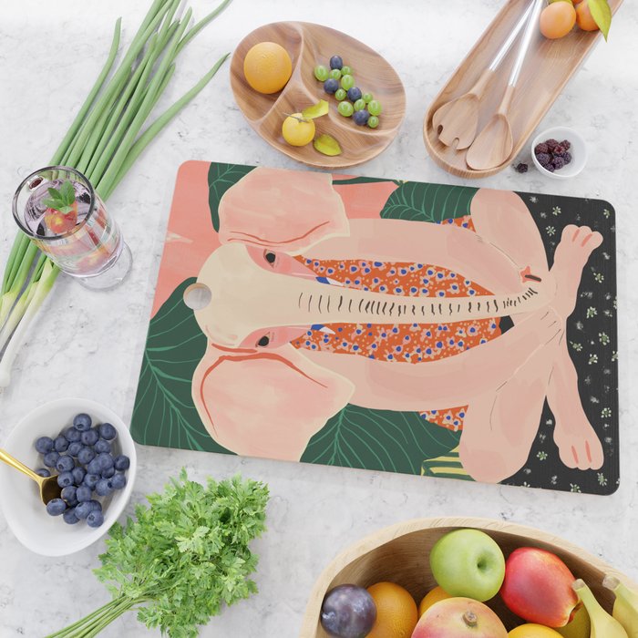 Yoga Meditating Elephant Cutting Board Gallery Image 2