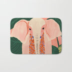 Yoga Meditating Elephant Bath Mat Gallery Image 1