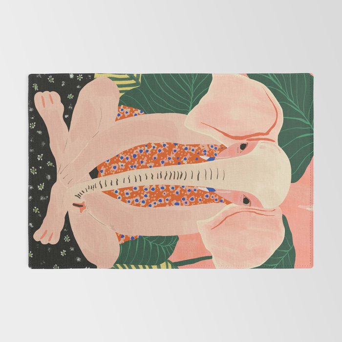 Yoga Meditating Elephant Rug Gallery Image 2