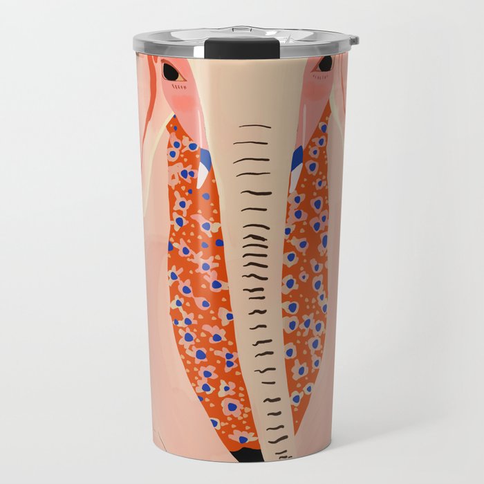 Yoga Meditating Elephant Travel Mug Gallery Image 1