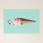 FLAMINGO CONE Welcome Mat Gallery Image 1