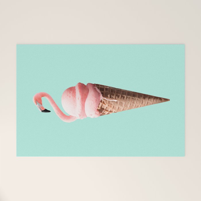 FLAMINGO CONE Welcome Mat Gallery Image 1