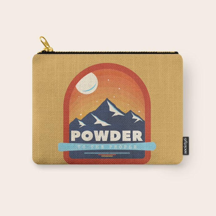 Powder To The People - Ski Badge Carry All Pouch Gallery Image 1