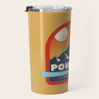 Powder To The People - Ski Badge Travel Mug Gallery Image 3