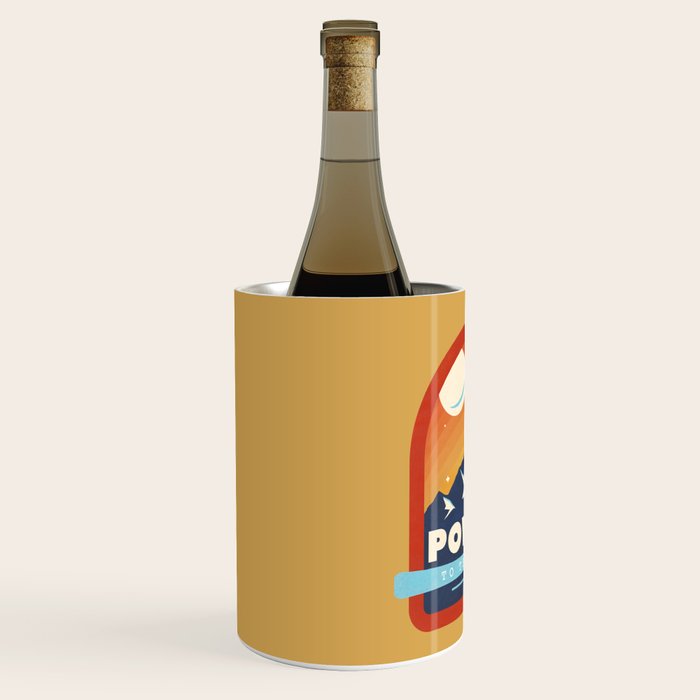 Powder To The People - Ski Badge Wine Chiller Gallery Image 2
