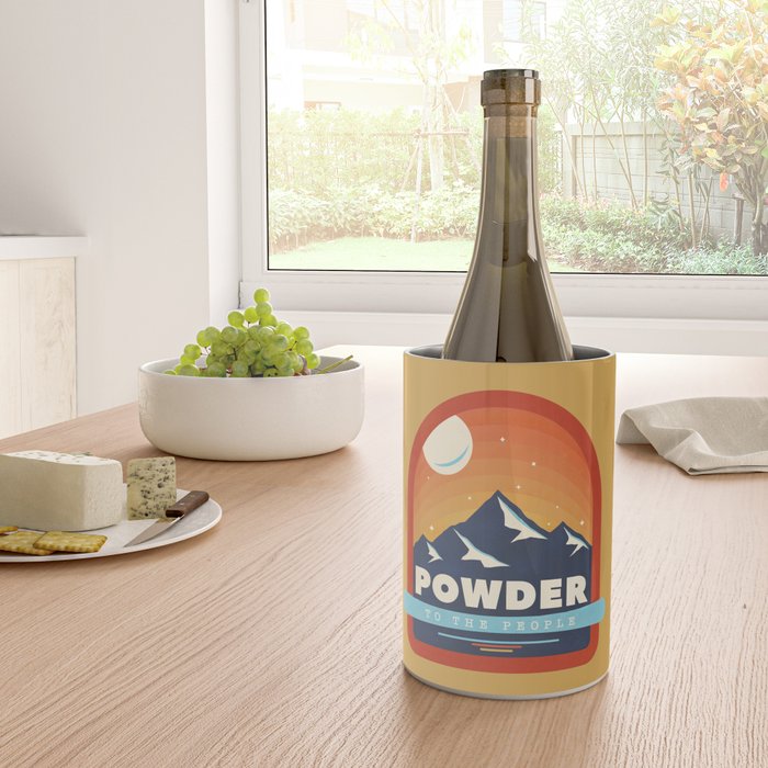 Powder To The People - Ski Badge Wine Chiller Gallery Image 4