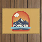 Powder To The People - Ski Badge Outdoor Rug Gallery Image 1