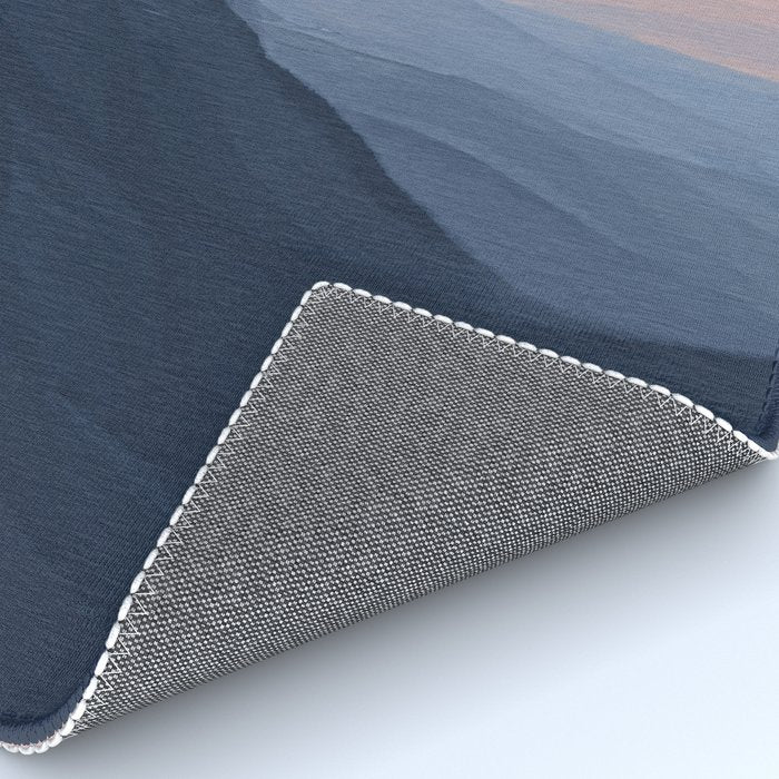 Waves In Texture - Blue & Beige Rug Gallery Image 4