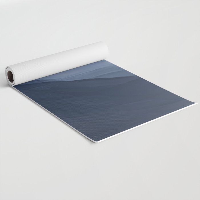 Waves In Texture - Blue & Beige Yoga Mat Gallery Image 2