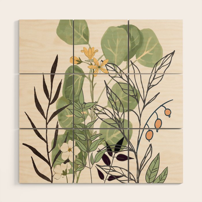 Spring Garden III Wood Wall Art Gallery Image 1