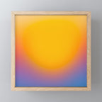 Vibrant yellow sunset Mini Art Print Gallery Image 1