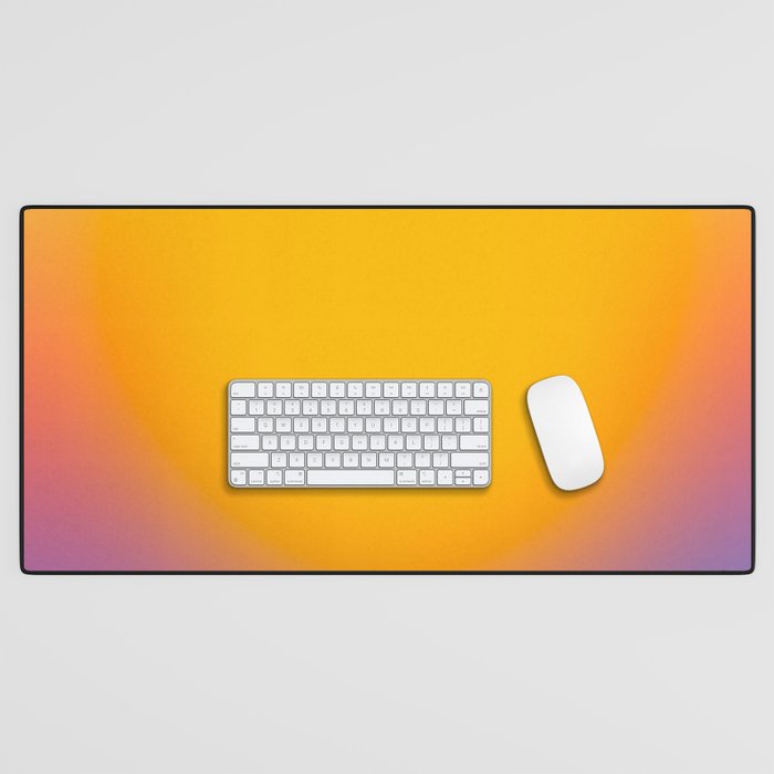 Vibrant yellow sunset Desk Mat Gallery Image 1