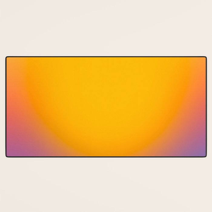 Vibrant yellow sunset Desk Mat Gallery Image 3
