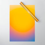 Vibrant yellow sunset Wrapping Paper Gallery Image 1