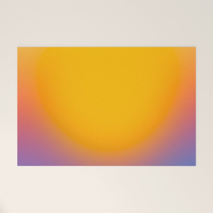 Vibrant yellow sunset Welcome Mat Gallery Image 1