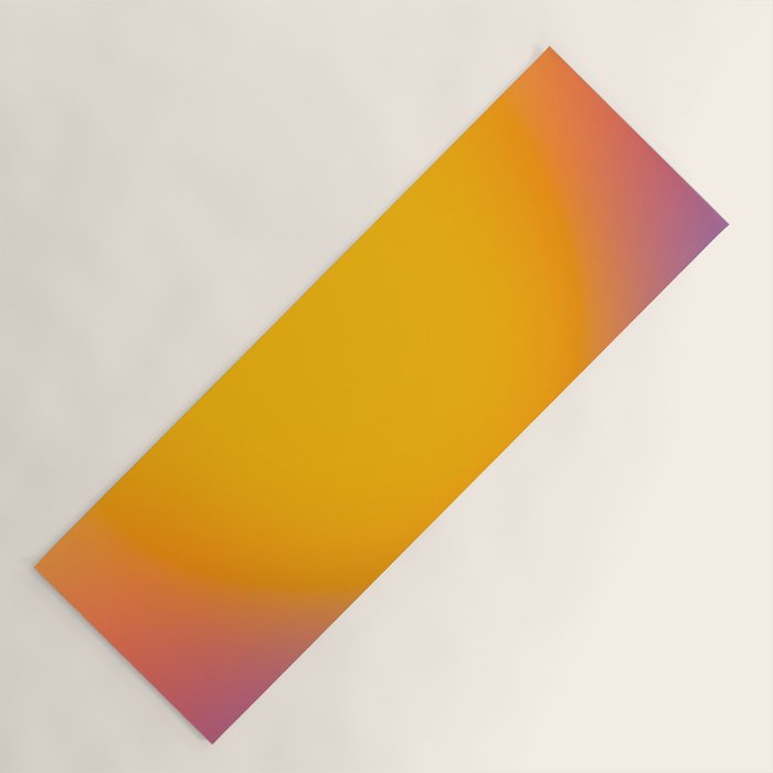 Vibrant yellow sunset Yoga Mat Gallery Image 1