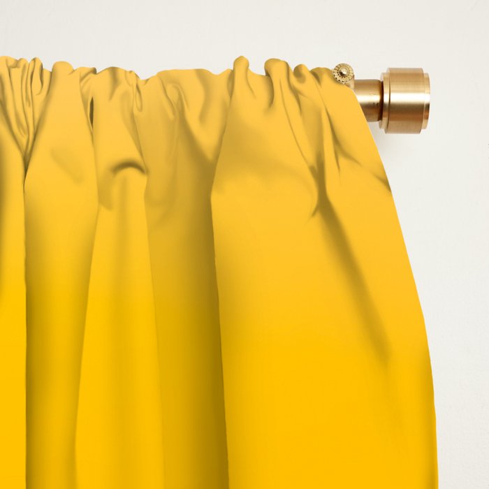 Vibrant yellow sunset Window Curtain Gallery Image 2