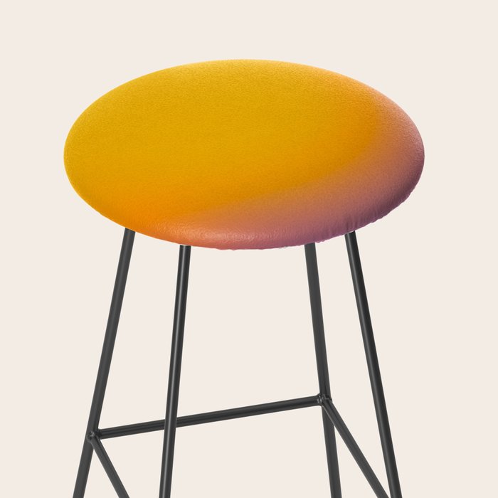 Vibrant yellow sunset Stool Gallery Image 2