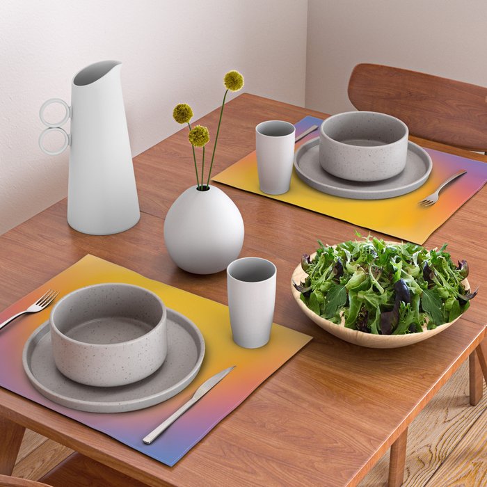 Vibrant yellow sunset Placemat Gallery Image 2