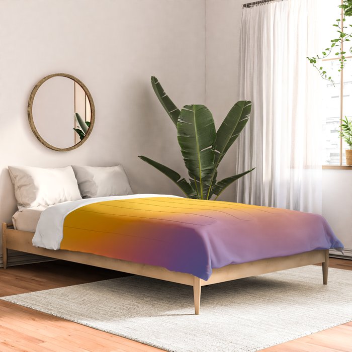 Vibrant yellow sunset Comforter Gallery Image 2