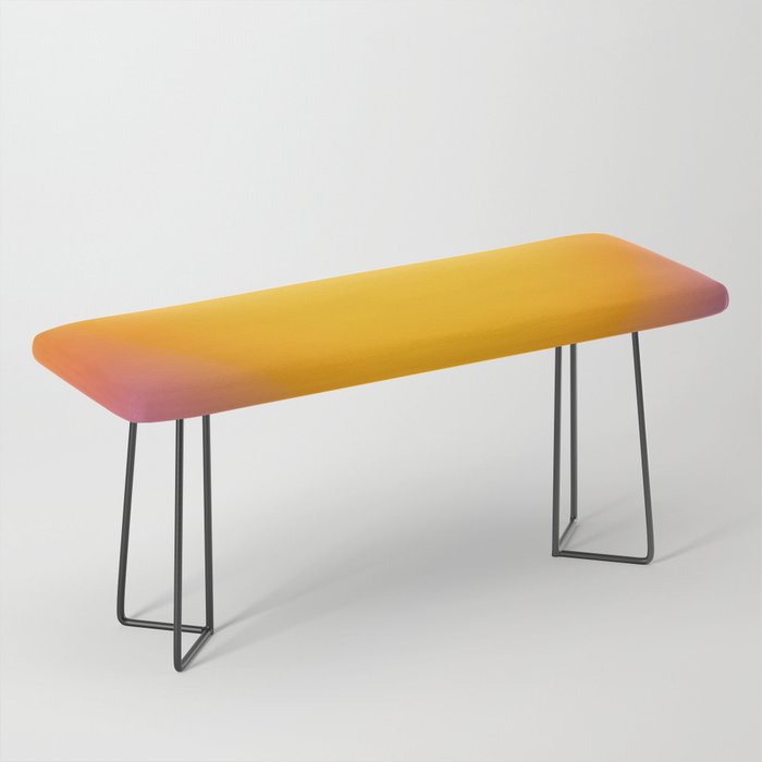 Vibrant yellow sunset Bench Gallery Image 1