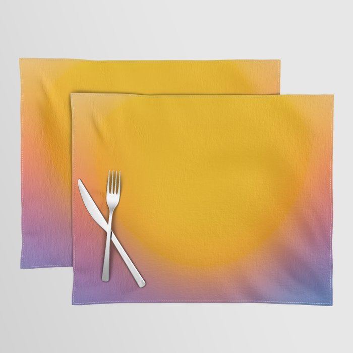 Vibrant yellow sunset Placemat Gallery Image 1