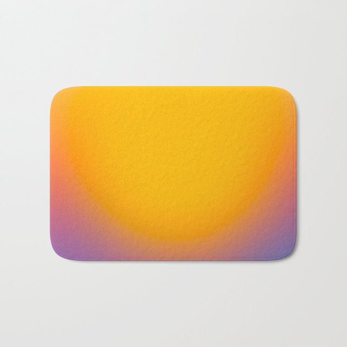 Vibrant yellow sunset Bath Mat Gallery Image 1
