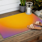 Vibrant yellow sunset Outdoor Rug Gallery Image 2