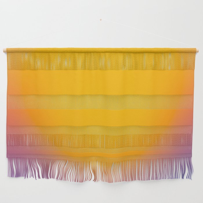 Vibrant yellow sunset Wall Hanging Gallery Image 1