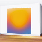 Vibrant yellow sunset Wall Mural Gallery Image 2