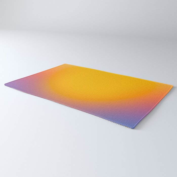 Vibrant yellow sunset Rug Gallery Image 3