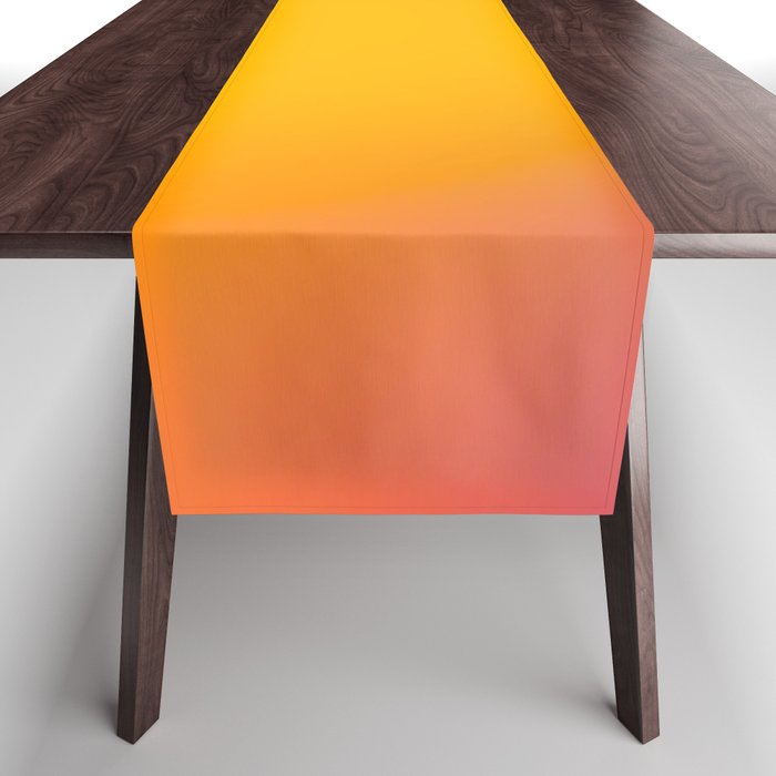 Vibrant yellow sunset Table Runner Gallery Image 1