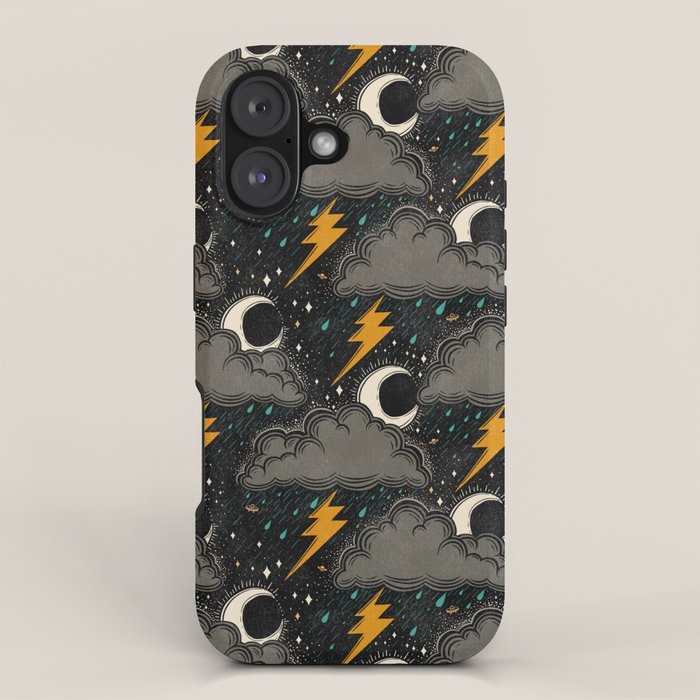 Stormy Night - Gray  iPhone Case Gallery Image 1