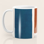 Red Rust Navy Blue Black Lines Coffee Mug Gallery Image 3