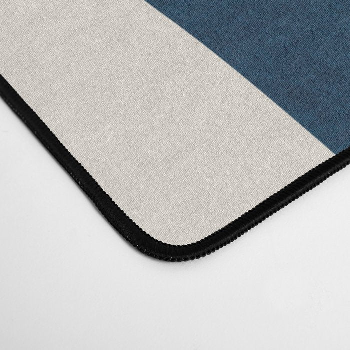 Red Rust Navy Blue Black Lines Desk Mat Gallery Image 4