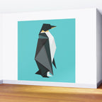 Fractal geometric emperor penguin Wall Mural Gallery Image 2