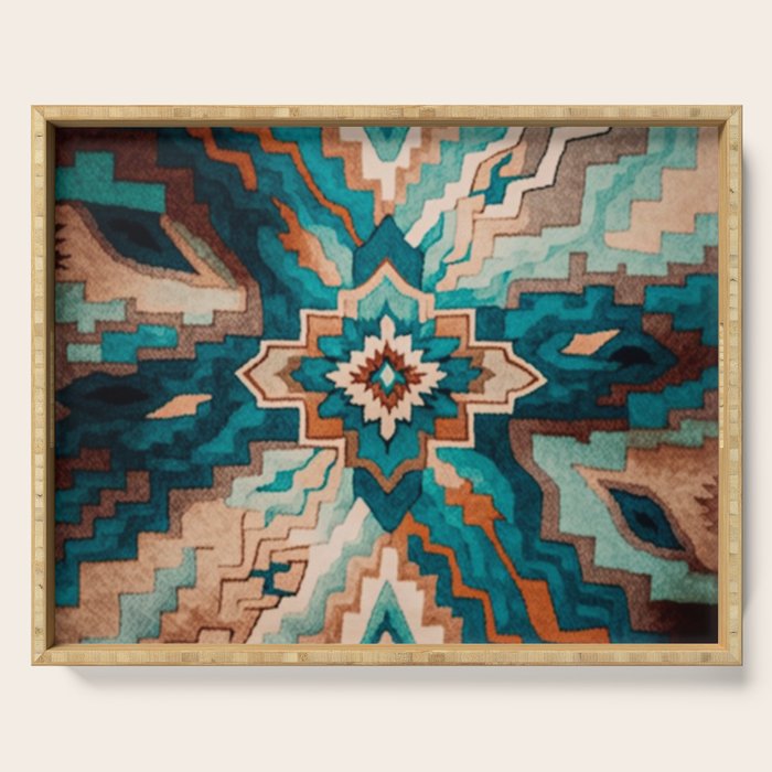 Abstract Geometric Southwest Serving Tray Gallery Image 1