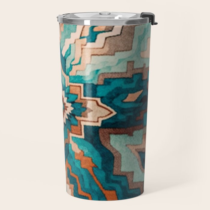 Abstract Geometric Southwest Travel Mug Gallery Image 2