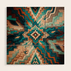 Abstract Geometric Southwest Wood Wall Art Gallery Image 1