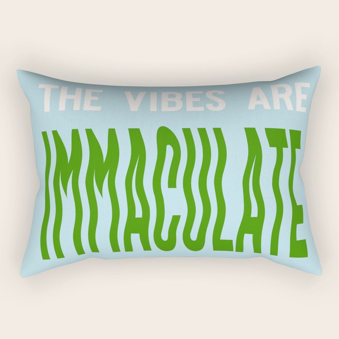 Immaculate Vibes Rectangular Pillow Gallery Image 1