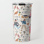 The 12 days of Christmas song illustration Travel Mug Gallery Image 1