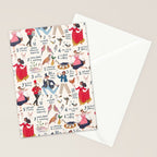The 12 days of Christmas song illustration Stationery Card Gallery Image 2